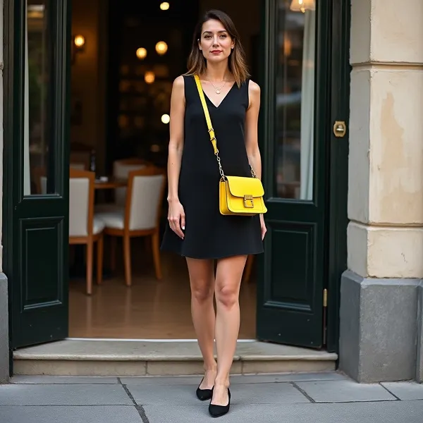 accesorios para vestido negro corto