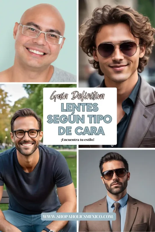 Tipos de lentes segun rostro hombre sale