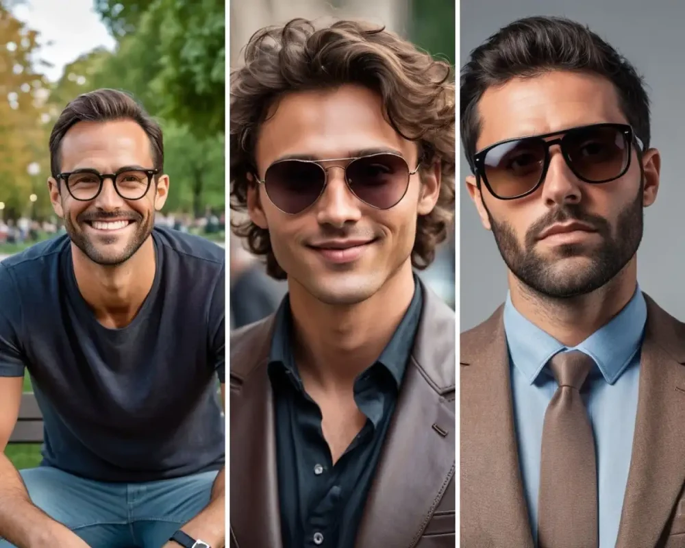 Lentes segun el rostro hombres sale