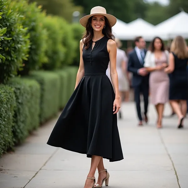 que accesorios usar con vestido negro