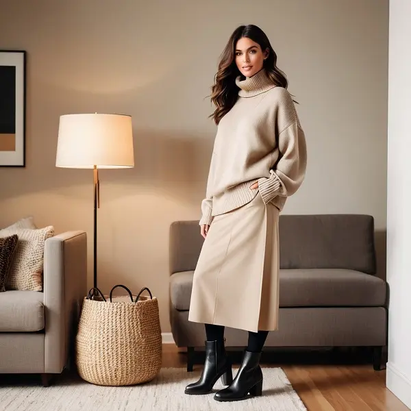 ropa business casual mujer invierno